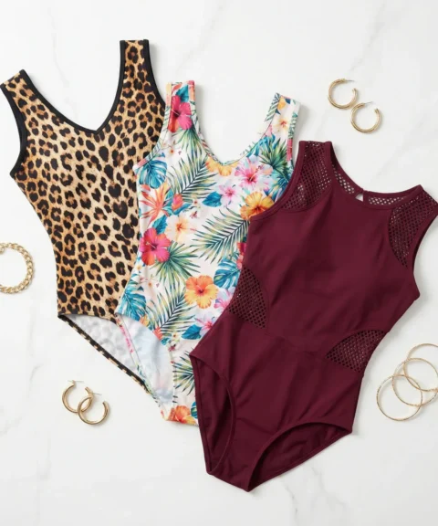 Signature Print Flare Bodysuit